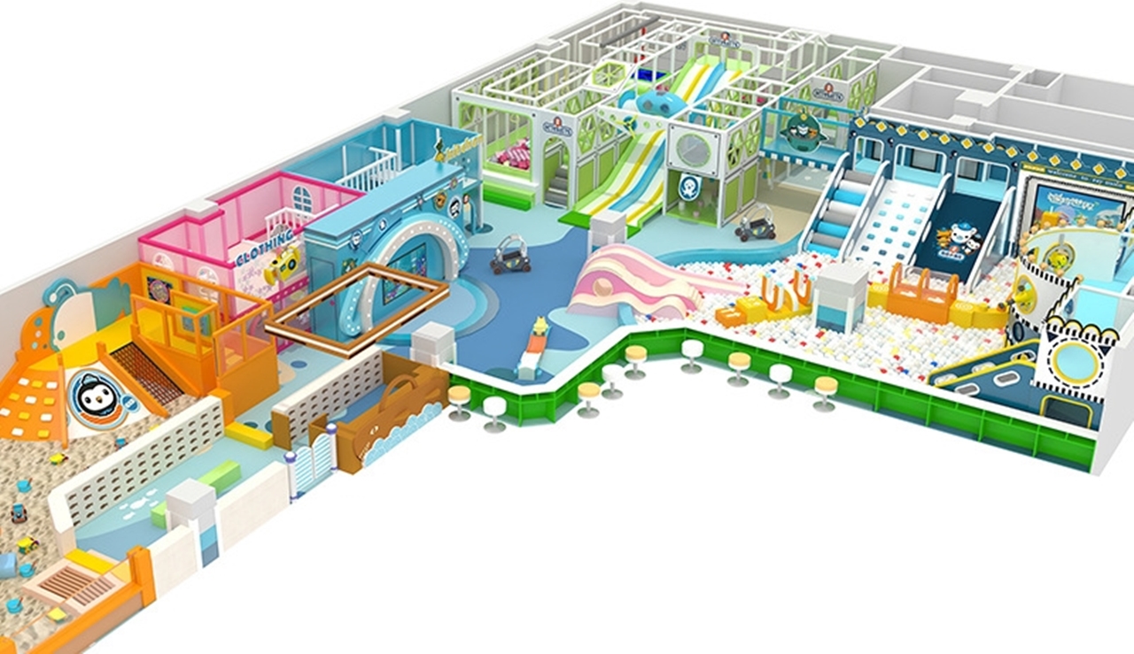 Đầu tư khu vui chơi KVCTE 5827-Thiết kế 3D báo giá thi công trọn gói khu vui chơi - Indoor playground