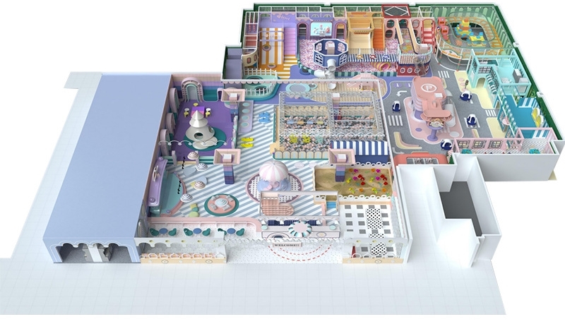 Đầu tư khu vui chơi KVCTE 5819 -Thiết kế 3D báo giá thi công trọn gói khu vui chơi - Indoor playground