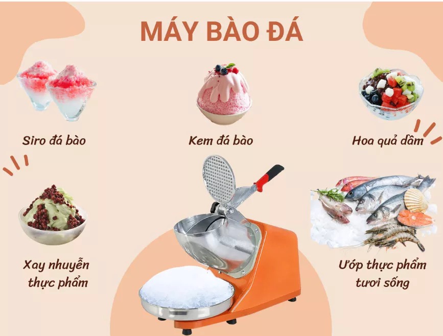 Máy bào đá tuyết siêu min new  SEKAKB2 Dochoikinhbac Thế hệ mới dành cho khu vui chơi giải trí