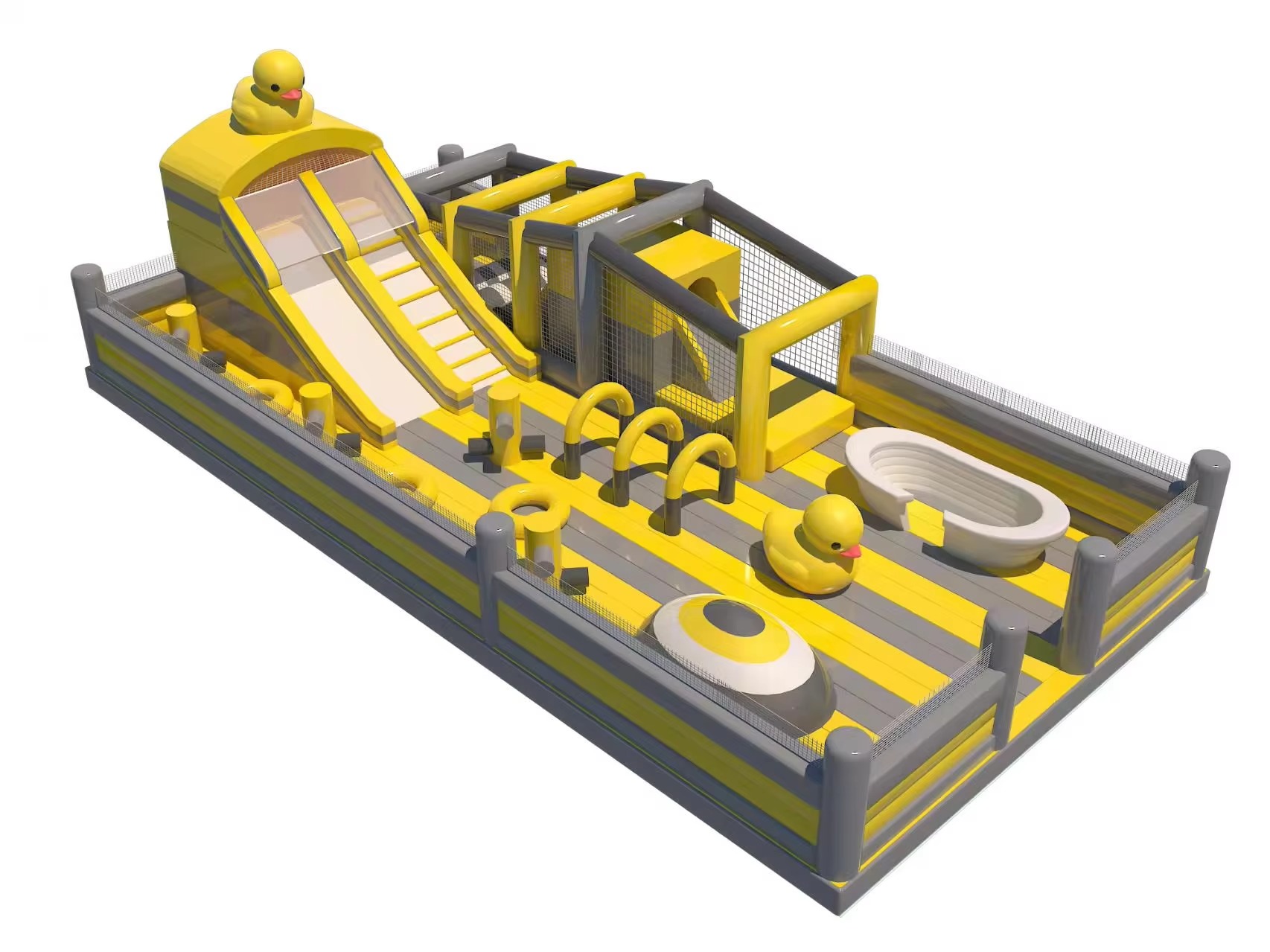 Nhà phao nhà hơi liên hoàn NPNHKB Dochoikinhbac - Khu trò chơi phao hơi vui nhộn