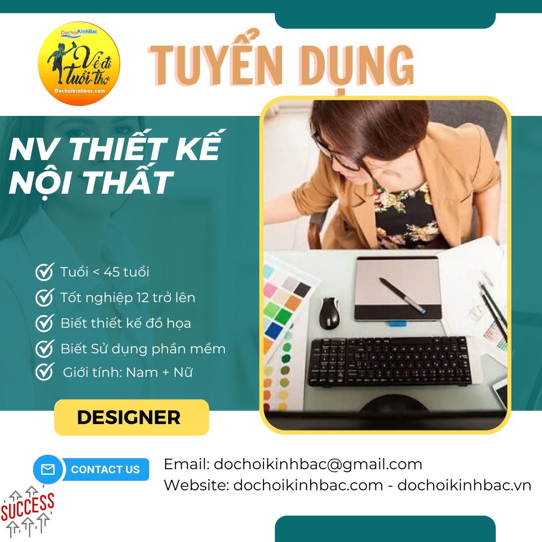 CHI NHÁNH VĂN PHÒNG HÀ NỘI CẦN TUYỂN NHÂN VIÊN THIẾT KẾ NỘI THẤT
