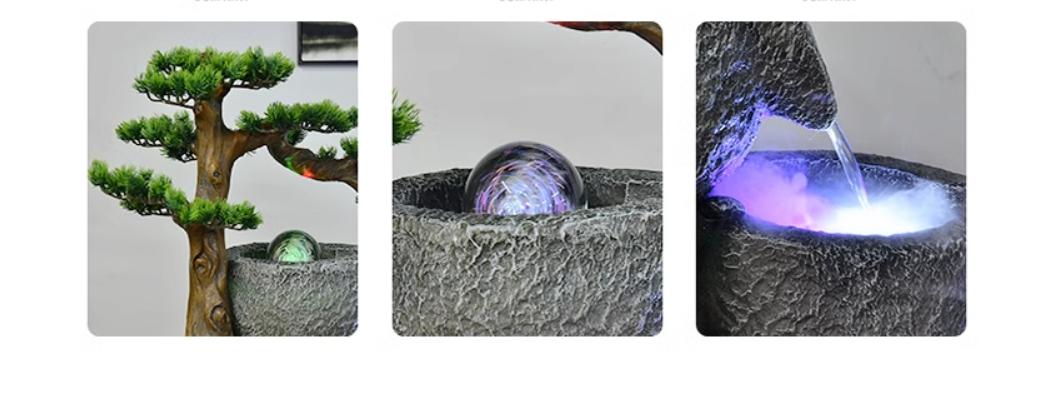 Đài phun nước xếp tầng phong thủy may mắn tài lộc