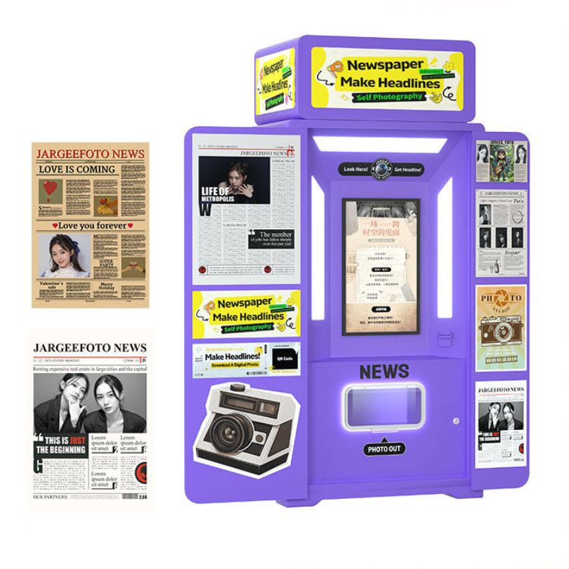 Máy Photo Booth Hàn Quốc PTBKB03 Màu Tím – Check-in Siêu Hot Cho Giới Trẻ | Dochoikinhbac