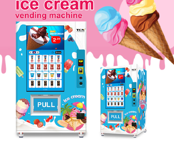 Máy Bán Hàng Kem Tự Động_BHTDKB08_Dochoikinhbac_ Giải trí thu hút hấp dẫn