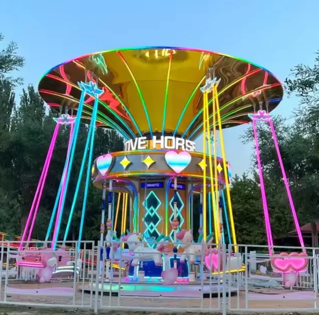 Đu quay ngựa một sừng DQCVKB09 Dochoikinhbac Giải trí hấp dẫn từ khu vui chơi