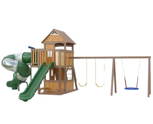 Cầu trượt liên hoàn gỗ LHGOKB13 Dochoikinhbac Giải trí siêu hấp dẫn từ khu vui chơi trẻ em