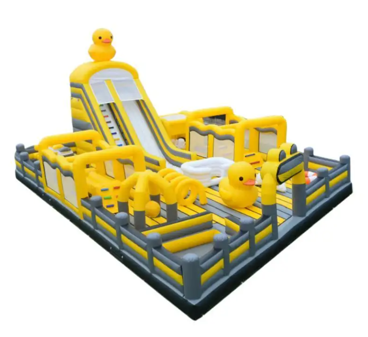 Nhà phao nhà hơi liên hoàn NPNHLHKB22 Dochoikinhbac - Khu trò chơi phao hơi vui nhộn