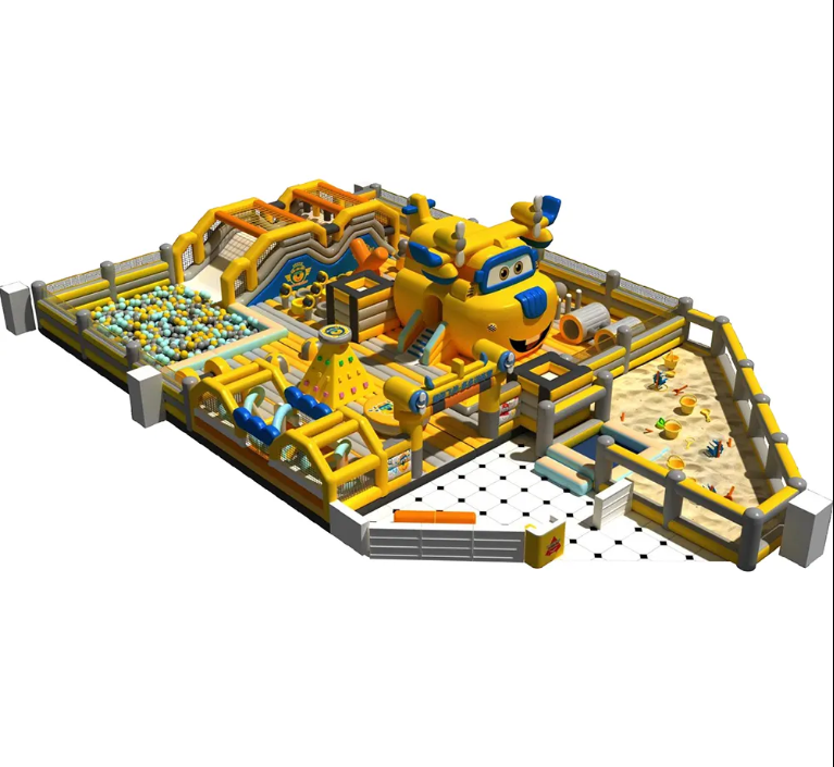 Nhà phao nhà hơi liên hoàn NPNHLHKB26 Dochoikinhbac - Khu trò chơi phao hơi vui nhộn