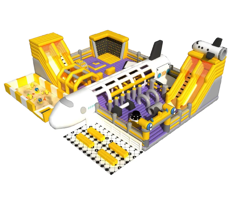 Nhà phao nhà hơi liên hoàn NPNHLHKB30 Dochoikinhbac - Khu trò chơi phao hơi vui nhộn