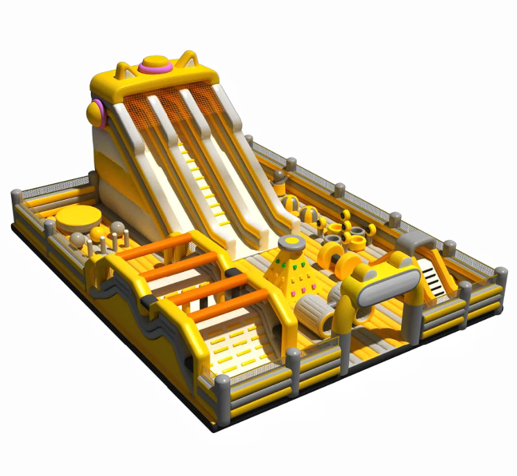 Nhà phao nhà hơi liên hoàn NPNHLHKB31 Dochoikinhbac - Khu trò chơi phao hơi vui nhộn