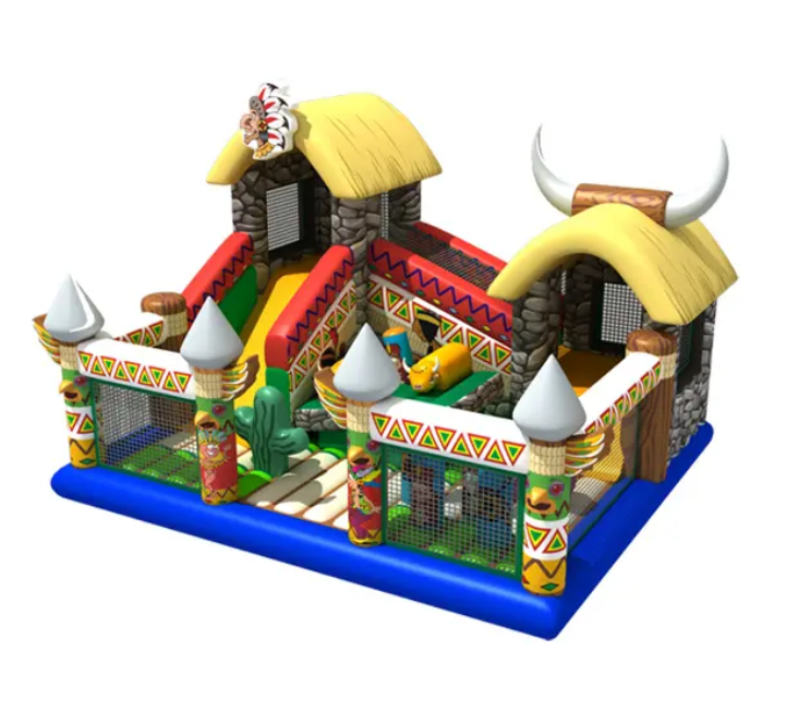 Nhà phao nhà hơi liên hoàn NPNHLHKB39 Dochoikinhbac - Khu trò chơi phao hơi vui nhộn