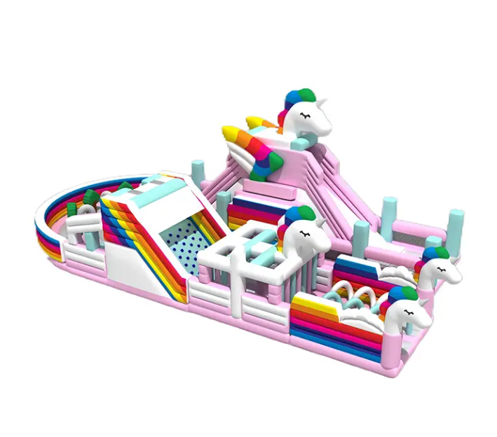 Nhà phao nhà hơi liên hoàn NPNHLHKB40 Dochoikinhbac - Khu trò chơi phao hơi vui nhộn