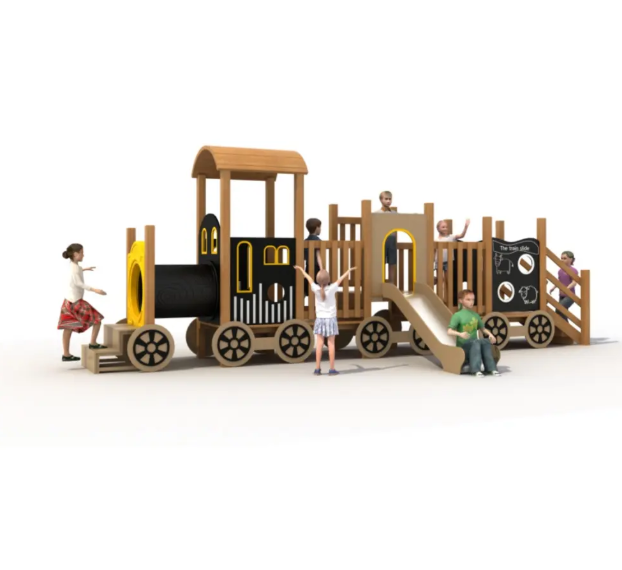 Cầu trượt liên hoàn gỗ LHGOKB19 Dochoikinhbac Giải trí siêu hấp dẫn từ khu vui chơi trẻ em