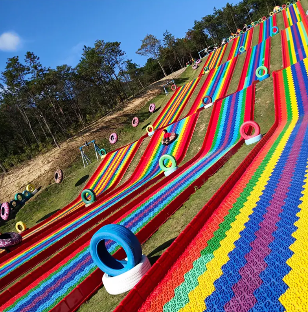 Bộ trượt phao hơi cầu vồng sắc màu CVTTKB15 Dochoikinhbac Trò chơi cảm giác mạnh siêu vui từ Đồ Chơi Kinh Bắc