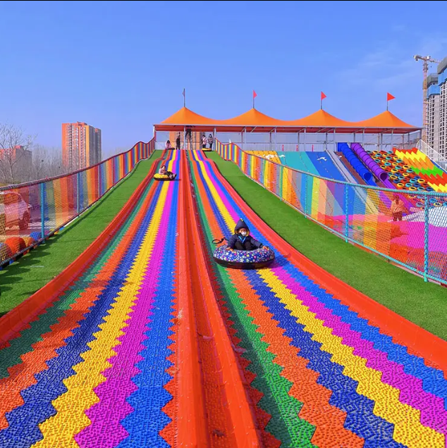 Bộ trượt phao hơi cầu vồng sắc màu CVTTKB16 Dochoikinhbac Trò chơi cảm giác mạnh siêu vui từ Đồ Chơi Kinh Bắc