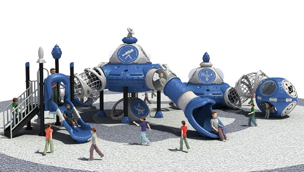 Liên hoàn cầu trượt LHCTDTKB04 Dochoikinhbac - Trò chơi công viên thu hút bền bỉ