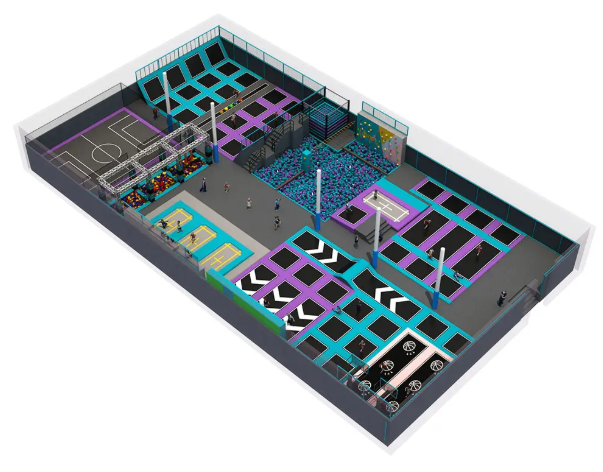 Trampoline Park_KVCTP16 Dochoikinhbac _ Khu Vui Chơi Sàn Nhún Hấp Dẫn Cho Mọi Lứa Tuổi