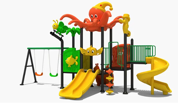 Liên hoàn cầu trượt LHCTDTKB14 Dochoikinhbac - Trò chơi công viên thu hút bền bỉ