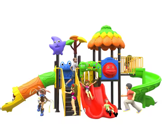 Liên hoàn cầu trượt LHCTDTKB34 Dochoikinhbac - Trò chơi công viên thu hút bền bỉ