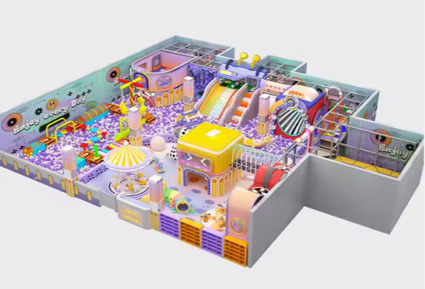 Nhà liên hoàn 2025 Indoor playground NLHKB57 Dochoikinhbac- Thiết Kế Đẹp Độc Đáo