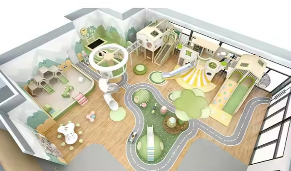 Nhà liên hoàn 2025 Indoor playground NLHKB61 Dochoikinhbac- Thiết Kế Đẹp Độc Đáo