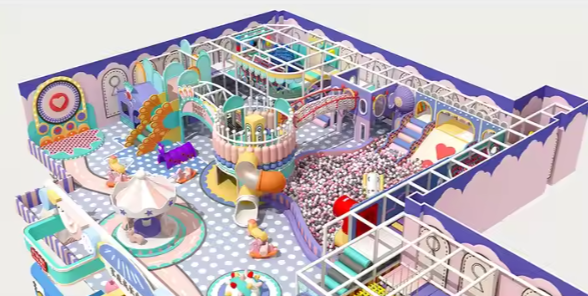 Nhà liên hoàn 2025 Indoor playground NLHKB64 Dochoikinhbac- Thiết Kế Đẹp Độc Đáo