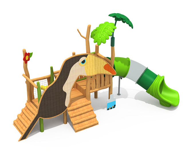 Cầu trượt liên hoàn gỗ LHGOKB33 Dochoikinhbac Giải trí siêu hấp dẫn từ khu vui chơi trẻ em