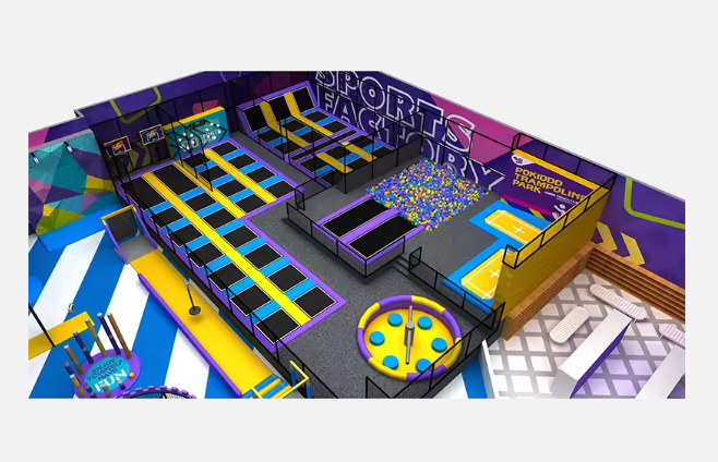 Nhà liên hoàn 2025 Indoor playground NLHK100 _Dochoikinhbac- Thiết Kế Đẹp Độc Đáo