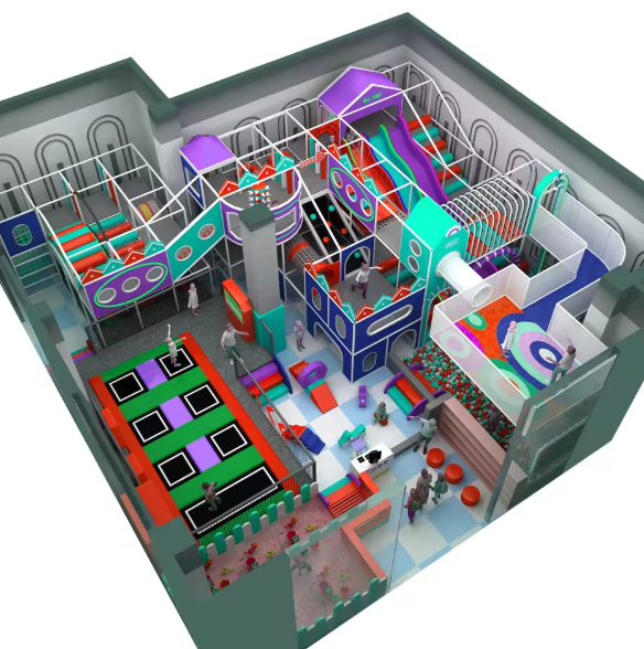 Nhà liên hoàn 2025 Indoor playground NLHK104 _Dochoikinhbac- Thiết Kế Đẹp Độc Đáo