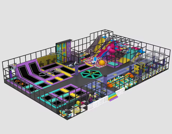 Nhà liên hoàn 2025 Indoor playground NLHK105 _Dochoikinhbac- Thiết Kế Đẹp Độc Đáo