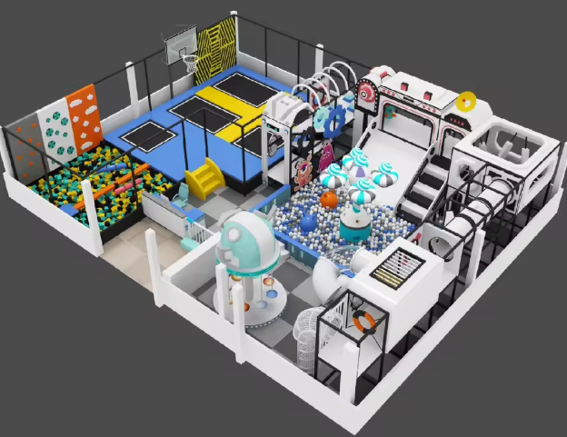 Nhà liên hoàn 2025 Indoor playground NLHK106 _Dochoikinhbac- Thiết Kế Đẹp Độc Đáo