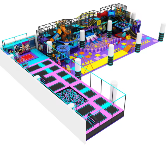 Nhà liên hoàn 2025 Indoor playground NLHK107 _Dochoikinhbac- Thiết Kế Đẹp Độc Đáo