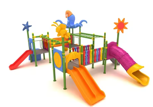 Liên hoàn cầu trượt LHCTDTKB74 Dochoikinhbac - Trò chơi công viên thu hút bền bỉ