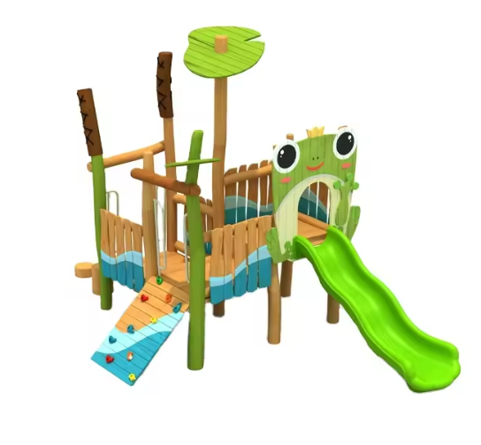 Cầu trượt liên hoàn gỗ LHGOKB35 Dochoikinhbac Giải trí siêu hấp dẫn từ khu vui chơi trẻ em