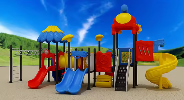 Liên hoàn cầu trượt LHCTDTKB80 Dochoikinhbac - Trò chơi công viên thu hút bền bỉ