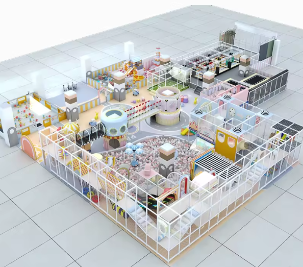 Mẫu thiết kế 3D khu vui chơi trẻ em TKKVCKB03 Dochoikinhbac