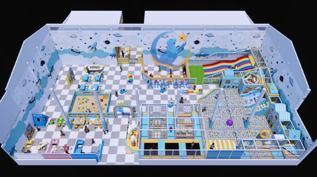 Mẫu thiết kế 3D khu vui chơi trẻ em TKKVCKB20 Dochoikinhbac