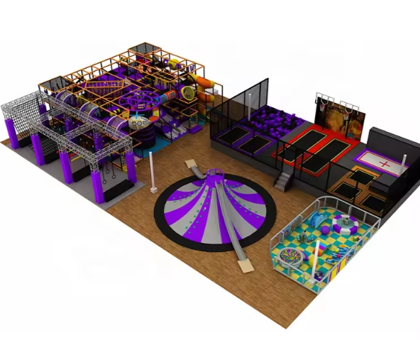 Mẫu thiết kế 3D khu vui chơi trẻ em TKKVCKB24 Dochoikinhbac