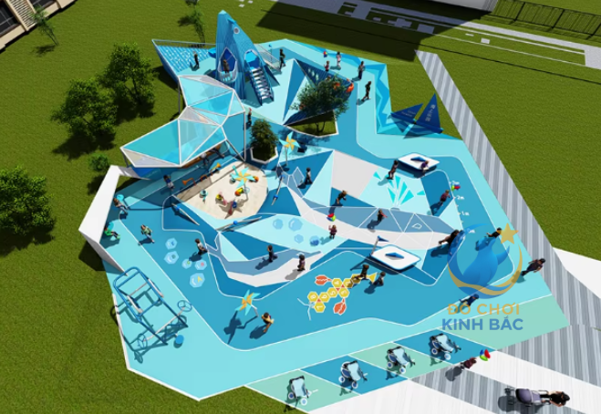 Mẫu thiết kế 3D khu vui chơi ngoài trời KVCNTKB04 Dochoikinhbac