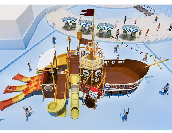 Mẫu thiết kế 3D khu vui chơi ngoài trời KVCNTKB12 Dochoikinhbac