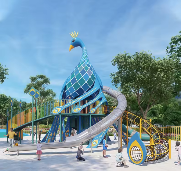 Mẫu thiết kế 3D khu vui chơi ngoài trời KVCNTKB23 Dochoikinhbac