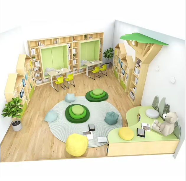 Thiết Kế 3D Nội Thất Mầm Non TKMNKB04 Dochoikinhbac