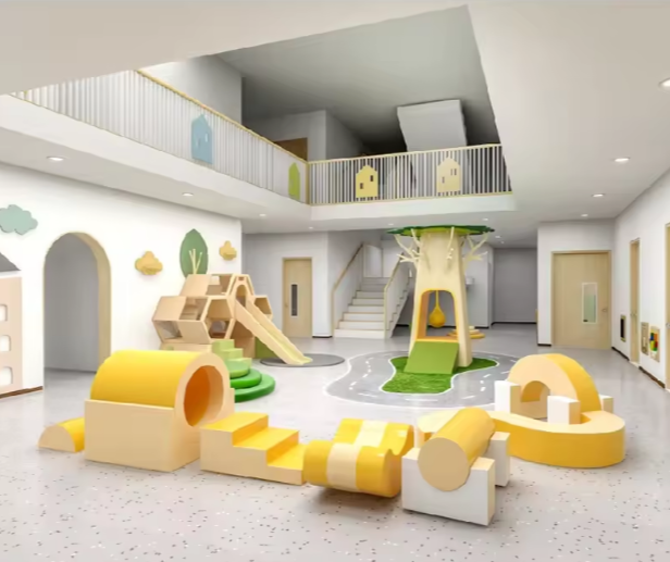 Thiết Kế 3D Nội Thất Mầm Non TKMNKB06 Dochoikinhbac