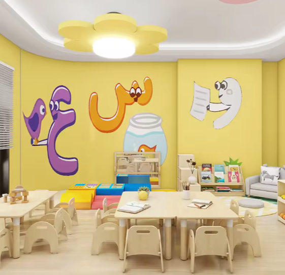 Thiết Kế 3D Nội Thất Mầm Non TKMNKB10 Dochoikinhbac