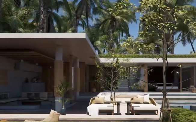 Thiết kế 3D nội thất biệt thự vườn phong cách Indochine TKNTKB02 Dochoikinhbac