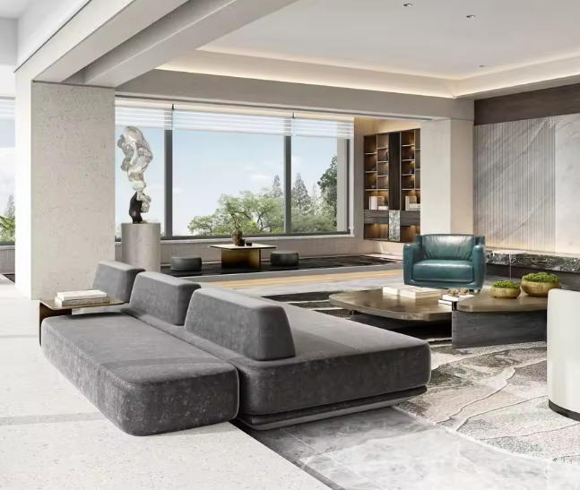 Thiết kế 3D nội thất căn hộ 50m2 phong cách tối giản TKNTKB04 Dochoikinhbac