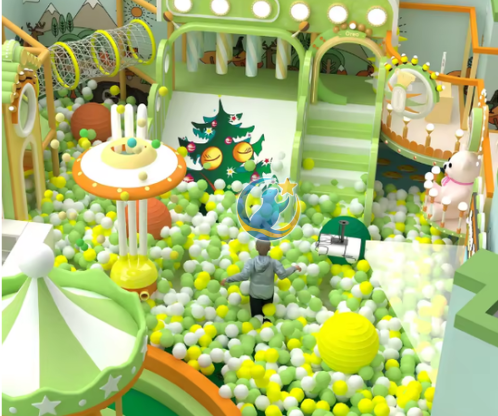 Mẫu thiết kế 3D khu vui chơi trẻ em TKKVCKB31 Dochoikinhbac