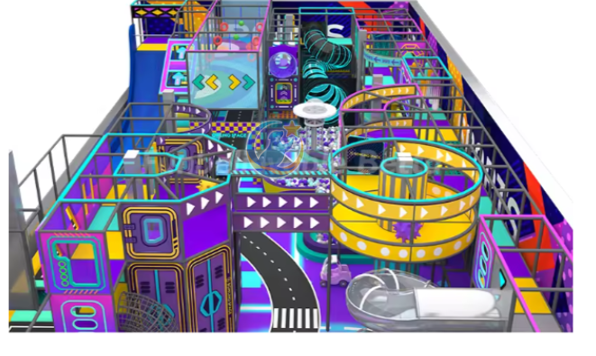 Mẫu thiết kế 3D khu vui chơi trẻ em 500m2 TKKVCKB35 Dochoikinhbac