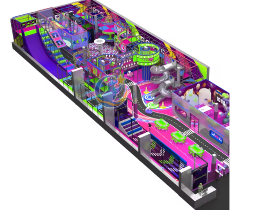 Mẫu thiết kế 3D khu vui chơi trẻ em 500m2 TKKVCKB40 Dochoikinhbac