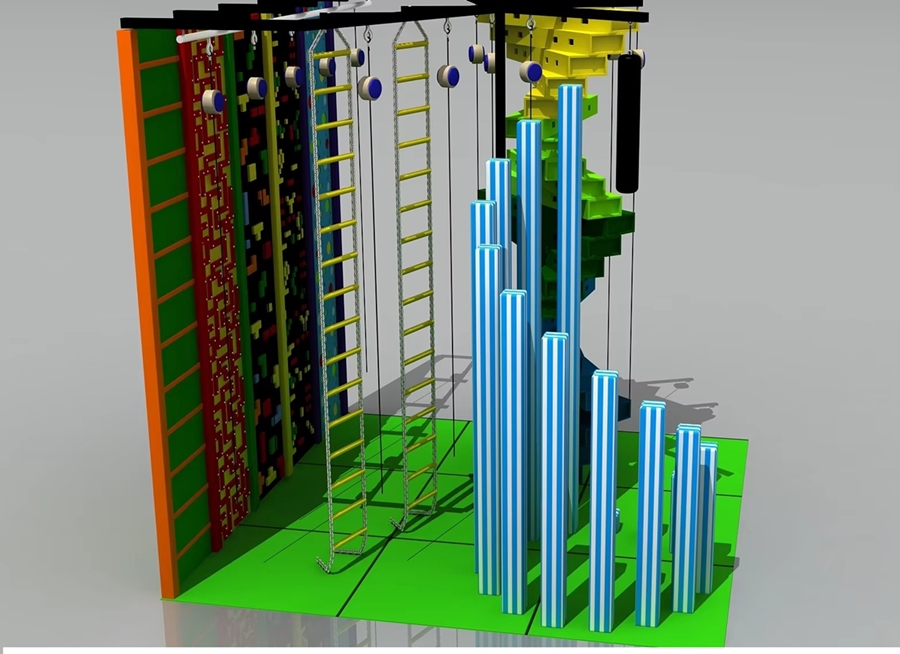Set leo núi combo - Leo núi thể thao LNBJICW01 Dochoikinhbac - Trò chơi hấp dẫn trong khu vui chơi